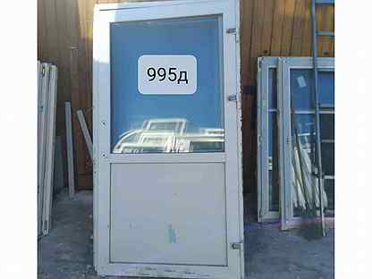 Дверь бу пластиковая, 2100(в) х 1140(ш) № 995Д