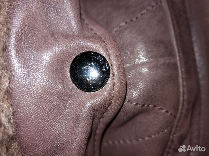 Кожаная куртка мужская 50 52 бу