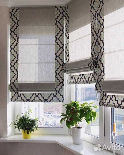 Римские шторы с установкой 