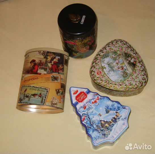 Красивые жестяные баночки для хранения всего