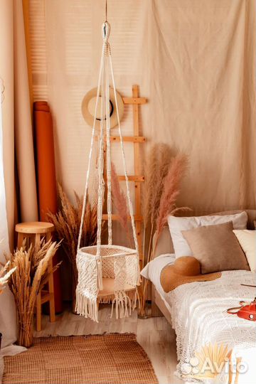 Детская качель макраме