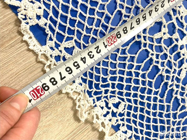 Ажурная скатерть на большой стол ручной работы