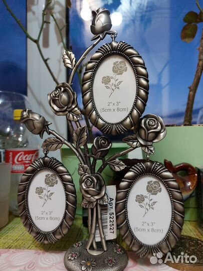 Набор из 3-х фоторамок -Цветущее дерево(5х8 см)