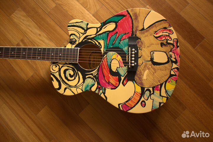 Гитара новая элитаро акустика