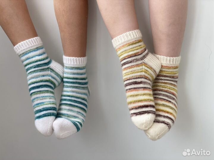 Носки вязаные шерстяные детские