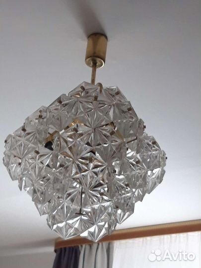 Винтажная люстра Искра 54 хрусталя