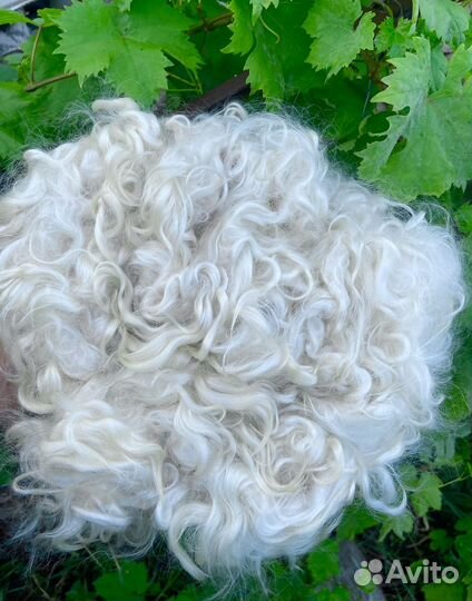 Белый козий пух Козьи волокна