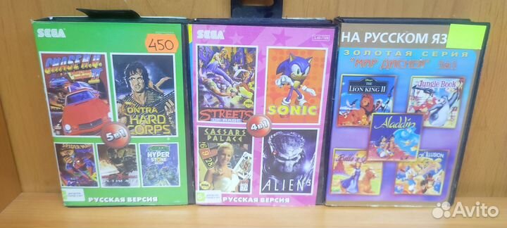 Картриджи для Sega