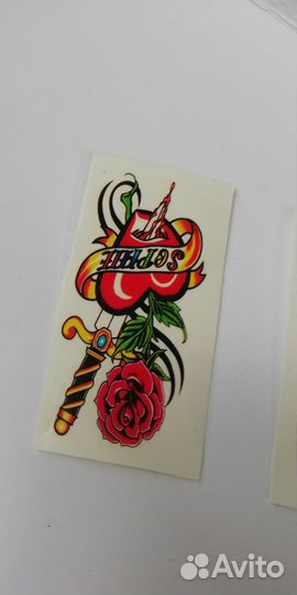 Переводные татуировки, переводилки птица, меч