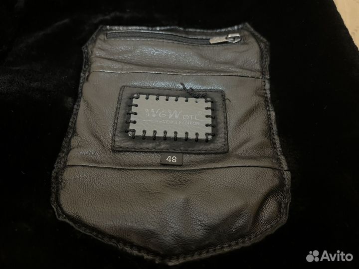 Кожаная дубленка мужская WeW otl 48