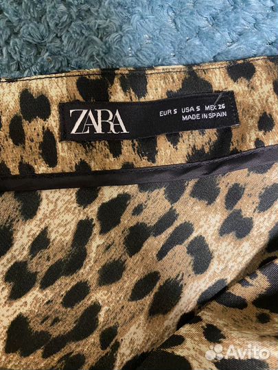 Сатиновая юбка zara