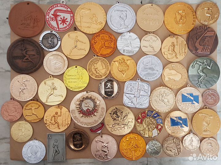 Медаль спортивная настольная 40шт легкие бег.sport