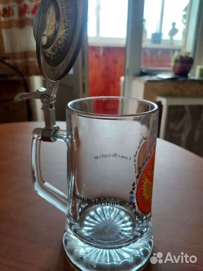 Пивная кружка с крышкой