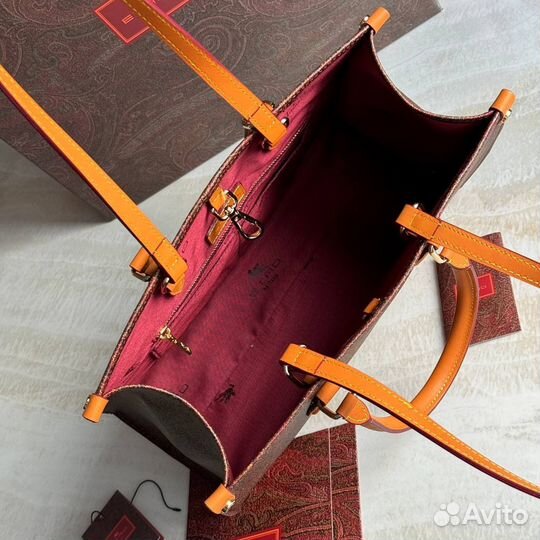 Женская сумка etro натуральная кожа