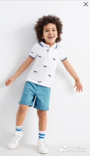 Комплект новый футболка и шорты c&a 98 140