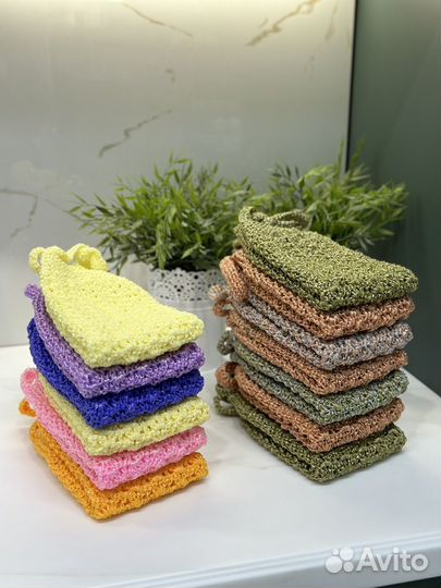 Мочалка массажная ручная работа