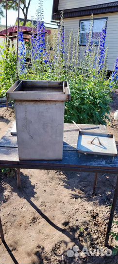 Коптильня горячего копчения из нержавейки