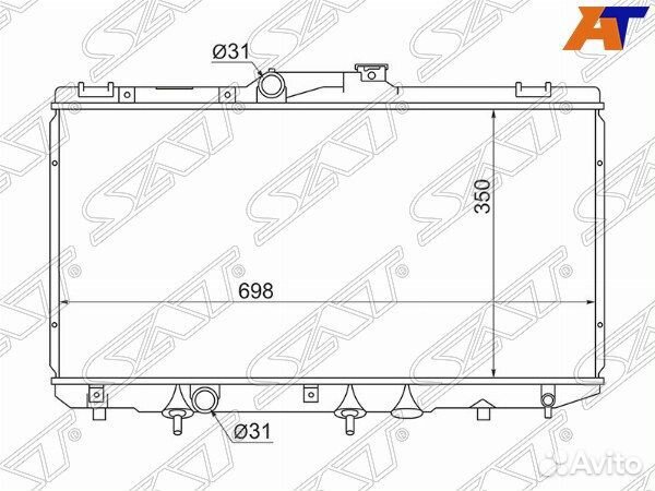 Радиатор toyota sprinter