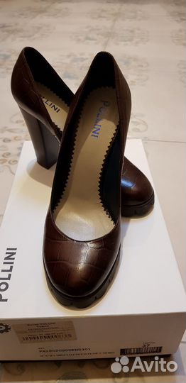 Pollini 37 размер натуральная кожа