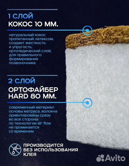 Матрас круглый для детской кровати 2 шт