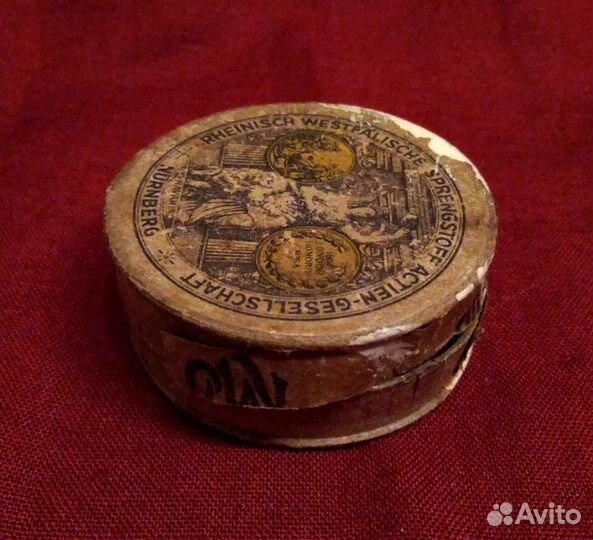 Старинная капсюльная коробочка