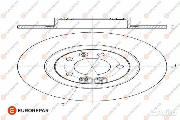 Комплект тормозных дисков 2шт PSA 508 10- задн