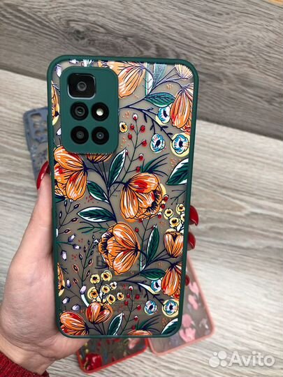 Чехол Xiaomi Redmi 10 пластик/силикон/защита камер