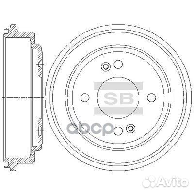 Барабан тормозной Серия:HI-Q hyundai getz (TB)