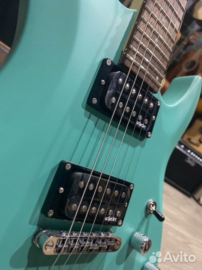 Schecter C-6 deluxe satin aqua электрогитара