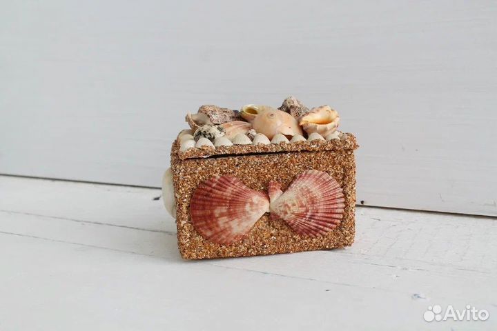 Морские ракушки шкатулка новая