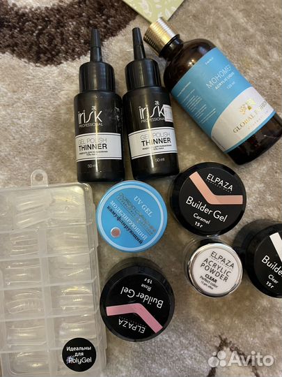 Для наращивания ногтей набор гель формы мономер