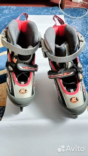 Коньки детские с регулировкой размера 32-35