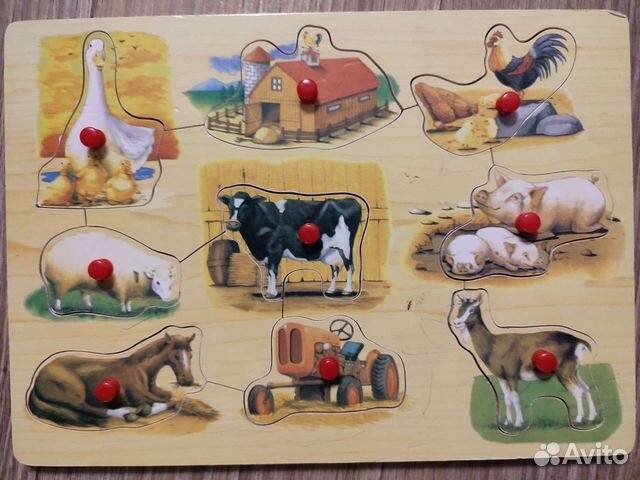 Развивающая доска пазлы