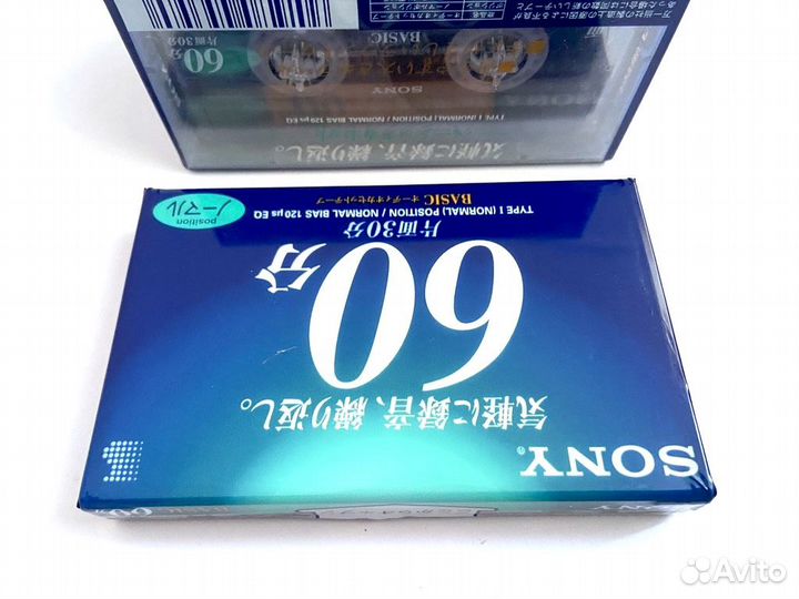 Аудиокассета кассета Sony Basic 60 - 2001 г