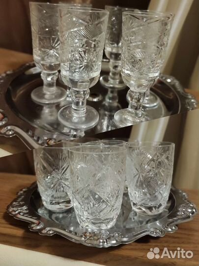 Рюмки хрустальные СССР 6 шт