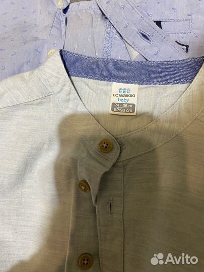 Рубашка и джинсы 98