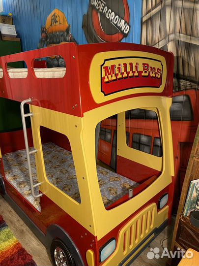 Двухъярусная кроватьавтобус Milly bus