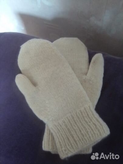 Варежки шерстяные