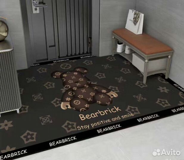 Коврик придверный в прихожую прорезиненный «kaws”