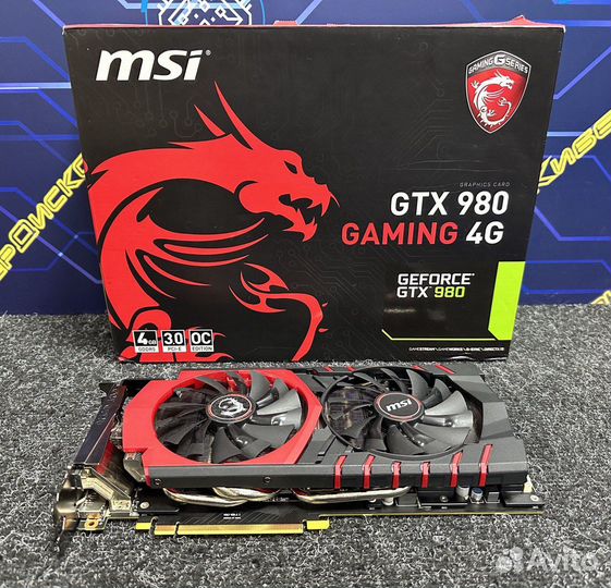 Видеокарта MSI GeForce Gaming GTX 980 OC 4GB gddr5