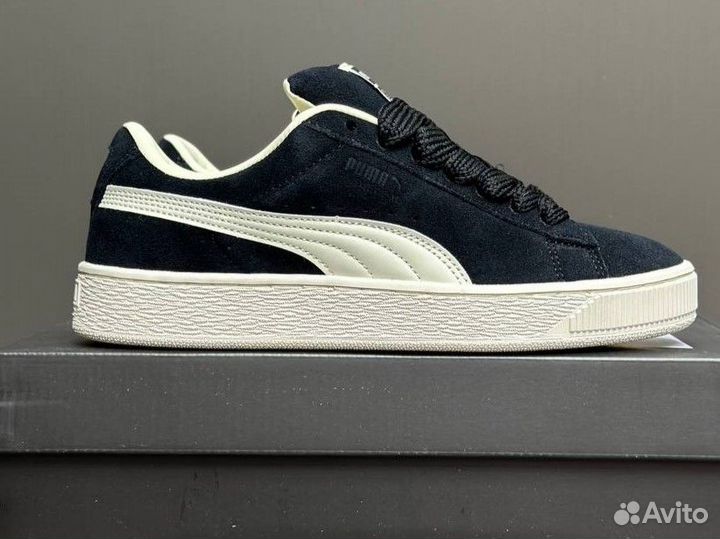 Puma Suede XL дутыши чёрные