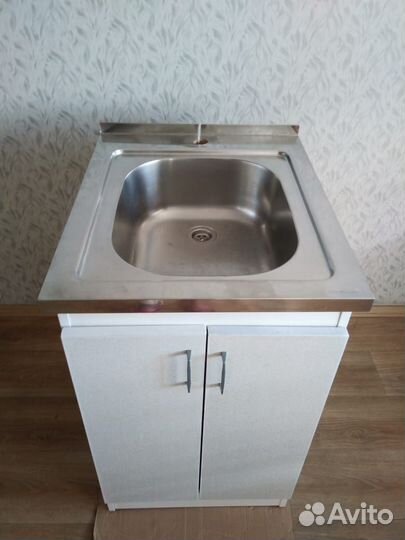 Тумба с мойкой нержавейка