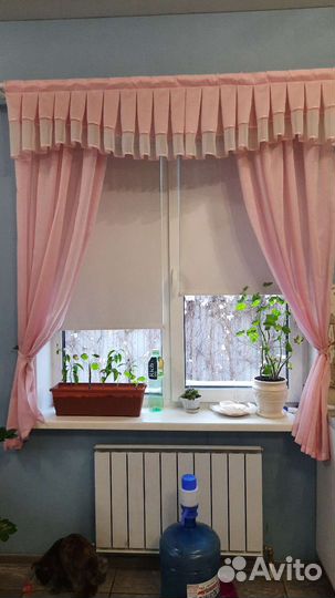 Штора на кухню 2шт