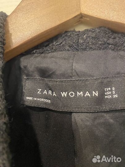 Твидовый пиджак Zara S