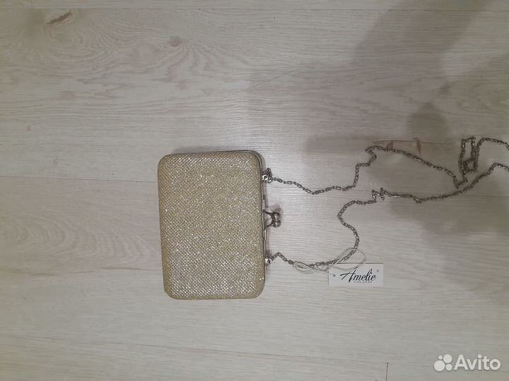 Клатч золотой