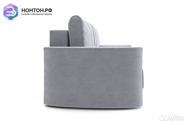 Диван еврокнижка Колибри 3-х местный серый