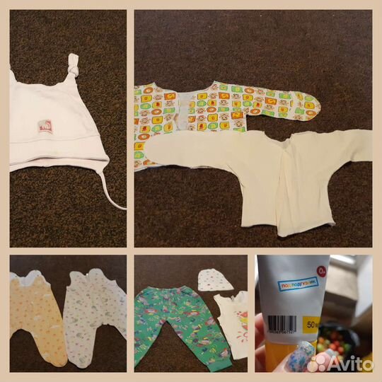 Вещи пакетами на новорожденных малышей