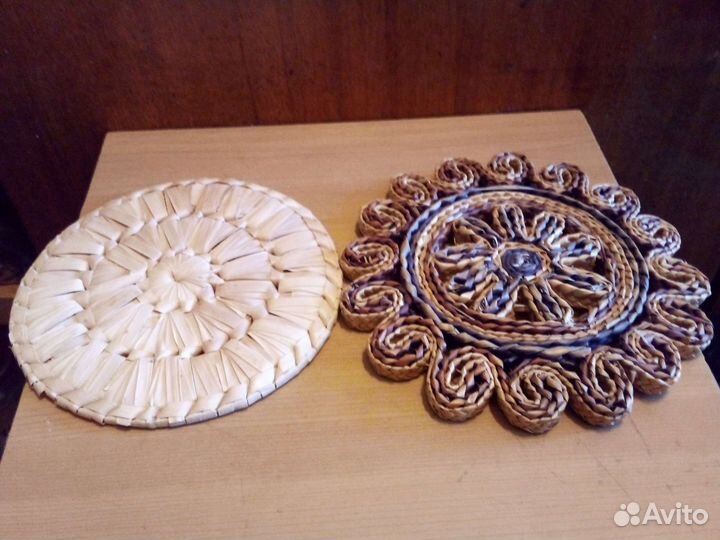 Подставки соломенные