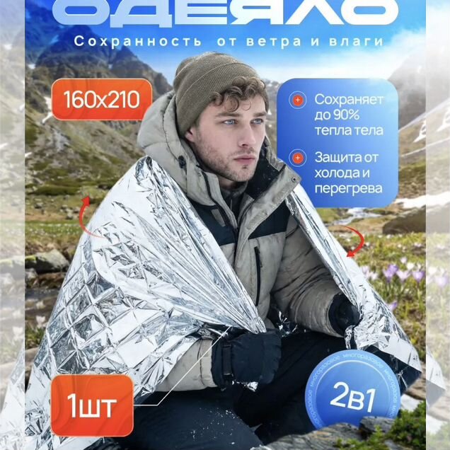 Термоодеяло для рыбалки и туризма