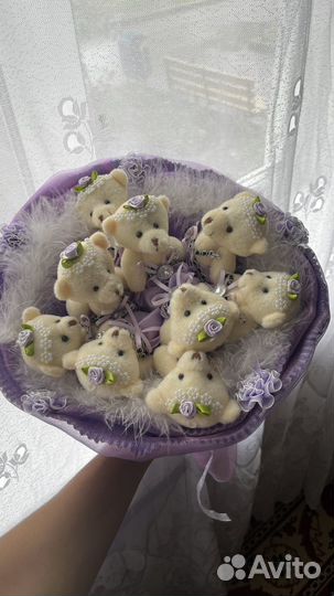 Букеты из мягких игрушек (мишки)